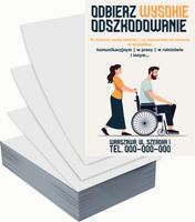 Ulotki A5 reklamowe firmowe 5000szt dużo wzorów do wyboru ODSZKODOWANIA