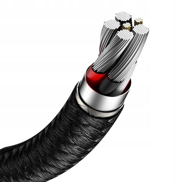 Kabel Baseus USB - USB typ C 2 m czarny zdjęcie 10
