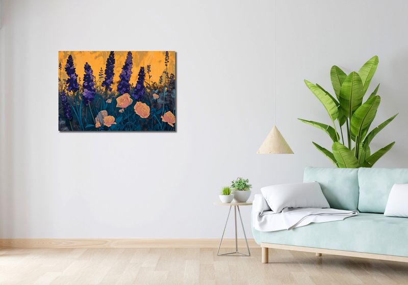 Obraz 90x60cm Złoty Ogród zdjęcie 2