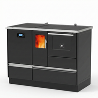 Kuchnia na pellet z płaszczem wodnym  CO ALFA TERM 20 PELLET czarna