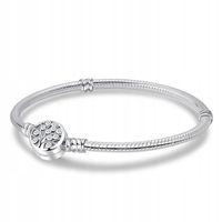 Bransoletka modułowa baza do Charms SREBRO 925 Drzewo 18 cm