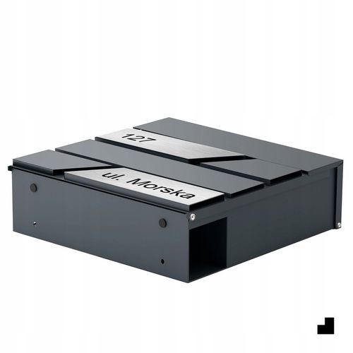 Duża Skrzynka Na Listy Z Numerem Domu Antracyt Skrzynka Na List Numer na Arena.pl