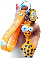 Brelok do kluczy Torebki Breloczek żyrafa zwierzak  F29_Żólty