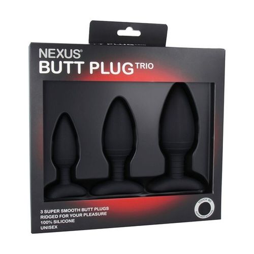 Nexus Butt Plug Trio 3 Solid Silicone Butt Plugs S M L na Arena.pl