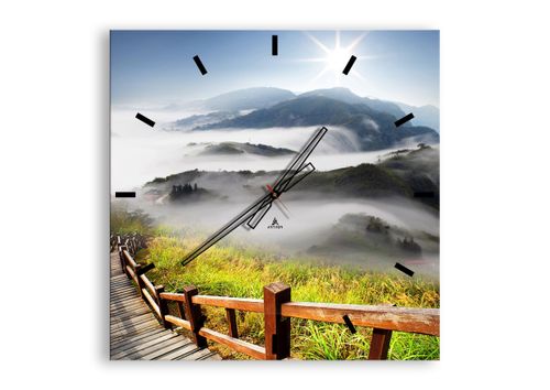Zegar Ścienny - Góry Droga Mgła - 60X60 Cm - C3Ac60X60-2444 na Arena.pl
