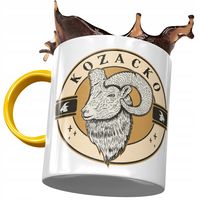 Kubek Żółty Śmieszny Kozacko Prezent Z Nadrukiem Ze Zdjęciem