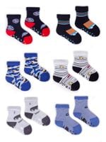 Skarpety chłopięce frotte kolorowe z ABS 6PAK 17-19 YOCLUB