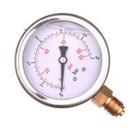 manometr glicerynowy 0-6 bar dolny 1/4 cala zegar