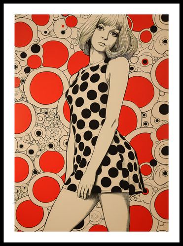 Plakat 42x59,4cm Czerwone Kropki na Arena.pl