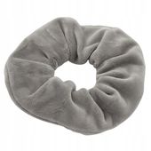 Gumka do włosów scrunchies welur szary MF23450-113