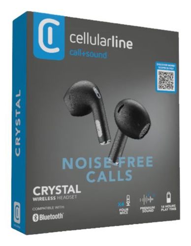 Słuchawki douszne CELLULARLINE Crystal Czarny na Arena.pl