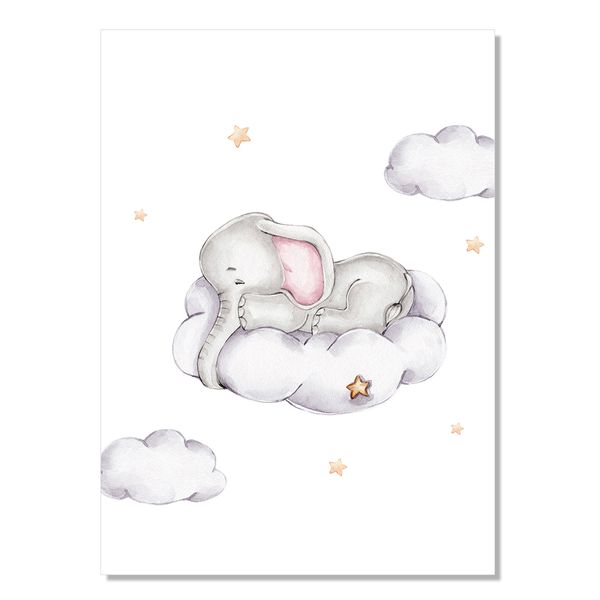 Obraz Słoń Na Chmurce zdjęcie 1