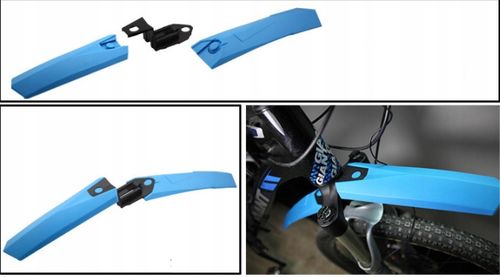 BŁOTNIKI ROWEROWE ZESTAW KOMPLET PRZÓD TYŁ WACHLARZE MTB 26-29 CZARNY 2 na Arena.pl