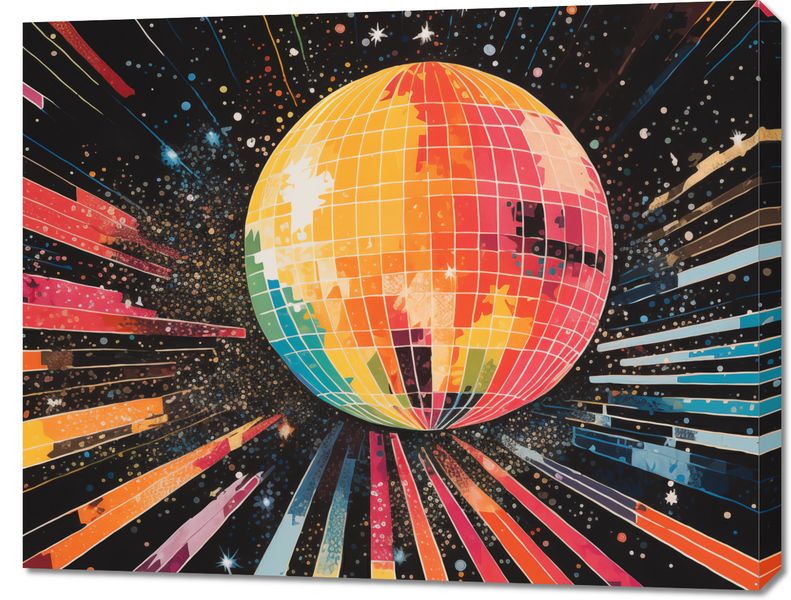 Obraz 90x70cm Disco Gra! zdjęcie 1