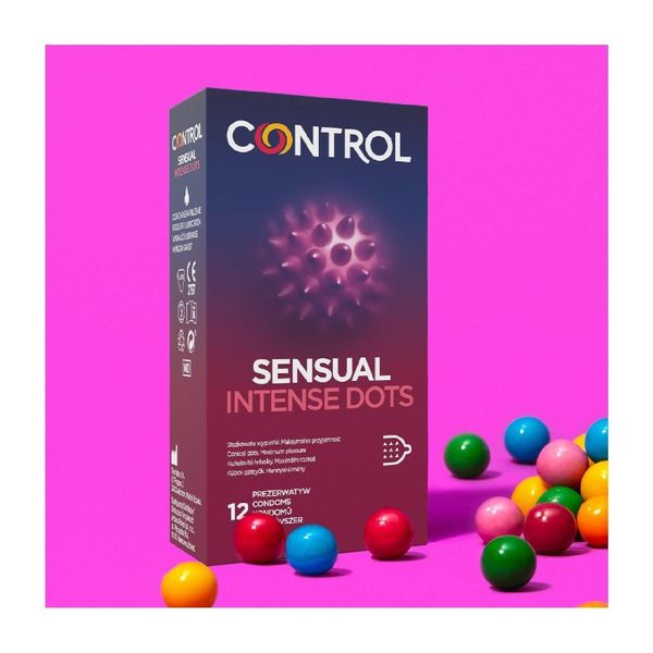 Prezerwatywy-Control Sensual Intense Dots 12"S zdjęcie 2