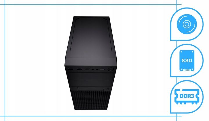 Komputer Stacjonarny Intel Core i5 8GB 512GB SSD Windows 10 WiFi Wydajny zdjęcie 10