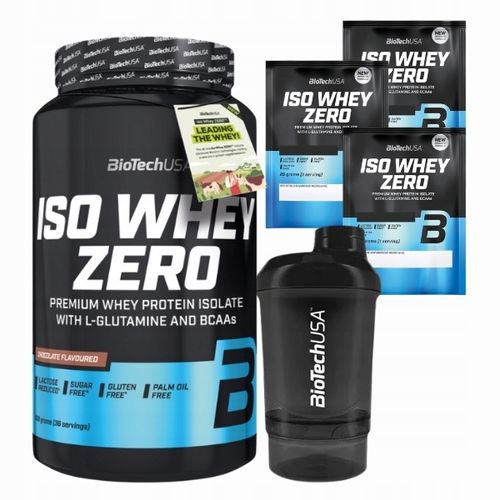 BIOTECH ISO WHEY ZERO 908 g + GRATIS 3x ISO WHEY ZERO 25g + SHAKER na Arena.pl