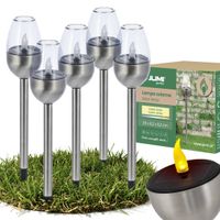 5 x Lampa solarna 39cm LED ZESTAW do ogrodu WBIJANA OGRODOWA czujnik