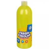 Farba szkolna w butelce, cytrynowa (1000 ml)
