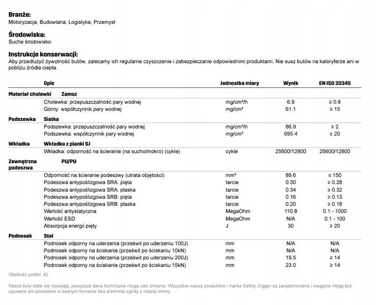 Sandały Robocze Buty Ochronne Safety Jogger Sonora S1P Oddychający 39 zdjęcie 2