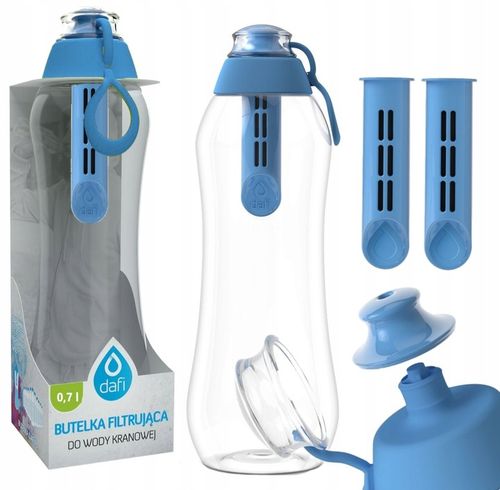 Butelka Filtrująca bidon Dafi 0,7l Niebieska z Dwoma Filtrami na Arena.pl