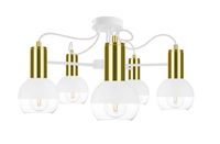 Lampa sufitowa 5xE27 ARNE WHITE/GOLD