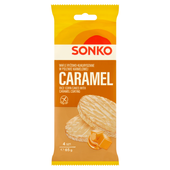 Sonko Wafle ryżowo-kukurydziane w polewie karmelowej 65 g (4 sztuki)