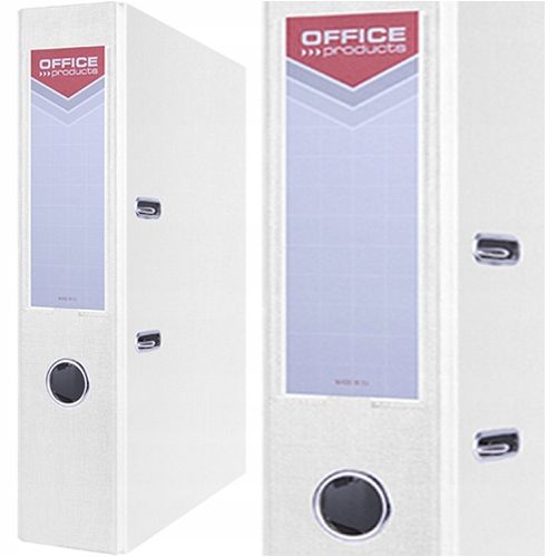 SEGREGATOR A4/75mm OFFICE PRODUCTS Z DŹWIGNIĄ PP BIAŁY 5 SZTUK zdjęcie 2