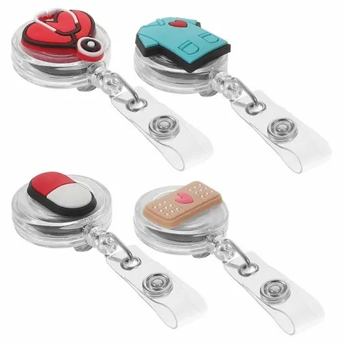 PIELĘGNIARKI ODZNAKA IDENTYFIKATOR KLIP UCHWYT NA NAZWISKO ROLKA 4 SZT na Arena.pl