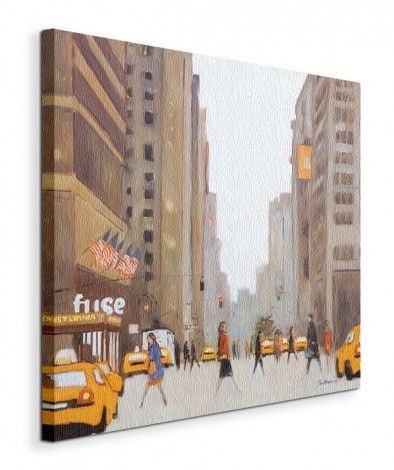 7th Avenue - New York - Obraz na płótnie 60x60 c zdjęcie 2
