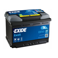 Akumulator Exide Excell 74Ah 680A EB740 EN PRAWY PLUS
