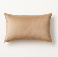 Prostokątna poszewka welurowa Werona – kolor cappucino