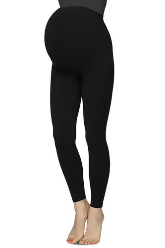 LEGGINSY CIĄŻOWE BEZSZWOWE LEGINSY SPODNIE CZARNE na Arena.pl