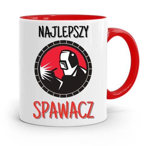 Kubek Czerwony Prezent Spawacza Najlepszy Spawacz Z Nadrukiem Ze Zdjęciem na Arena.pl
