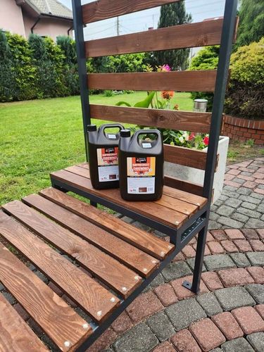 TRWAŁY IMPREGNAT DEKORACYJNY I FARBA 2w1 DO DREWNA OGRODOWEGO Z WOSKAMI 10L na Arena.pl