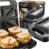 Opiekacz do kanapek Sandwich Tostów Powłoka Nieprzywierająca Mocny