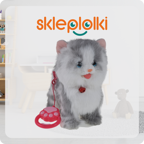 KOTEK INTERAKTYWNY NA SMYCZY MIAUCZY CHODZI GRA DLA DZIECKA NA PREZENT na Arena.pl