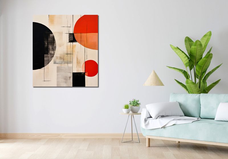 Obraz 90x100cm Abstrakcyjna Symetria zdjęcie 2