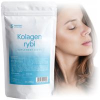 KOLAGEN RYBI Czysty 200g WŁOSY SKÓRA PAZNOKCIE Naturalny 10,000mg | INSPORT