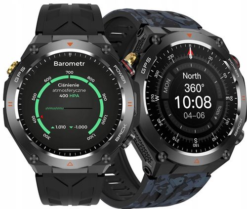 SMARTWATCH Zegarek GPS BAROMETR KOMPAS CIŚNIENIOMIERZ ROZMOWY na Arena.pl