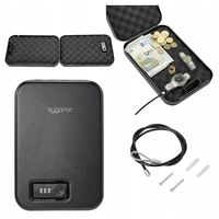 Sejf PRZENOŚNY podróżny ZAMEK kombinacyjny WYŚCIÓŁKA PIANKOWA Sygonix