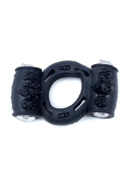 Pierścień-Vibrating CockRing Double Black zdjęcie 1