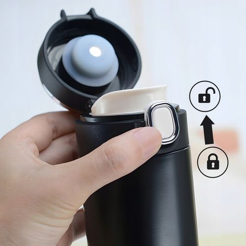 KUBEK TERMICZNY DUŻY TERMOS Z USTNIKIEM 420ML LCD SMART na Arena.pl