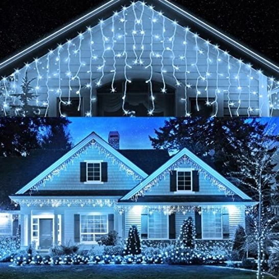 Sople FLASH BIAŁY Zimny 300 LED + ZIMNY FLASH zdjęcie 1