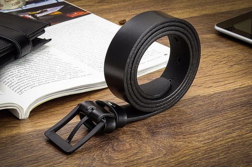 PASEK MĘSKI GRACIO CZARNA KLAMRA KLASYK Skórzany na Arena.pl