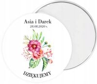 MAGNES PERSONALIZOWANY prezent podziękowanie dla gości NA ŚLUB IMIONA DATA
