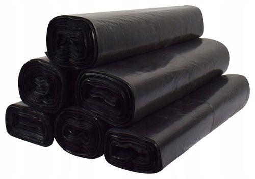 Worki na śmieci czarne do segregacji LDPE BARDZO MOCNE 120L x 100 na Arena.pl