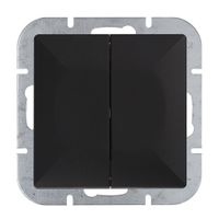 PERŁA ŁĄCZNIK PODWÓJNY P/T CZARNY MAT - E+9001520