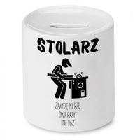 Skarbonka Prezent Dla Stolarza Zawszę Mierzę Dwa Z Nadrukiem Ze Zdjęciem