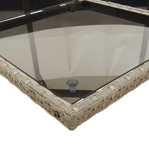 15-cz. zestaw mebli ogrodowych z poduszkami, szary, rattan PE na Arena.pl